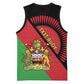 Personalized Afro Malawi Basketball Jersey Coat Of Arms - Southeastern Africa Pattern - African Pride