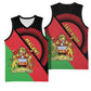 Personalized Afro Malawi Basketball Jersey Coat Of Arms - Southeastern Africa Pattern - African Pride