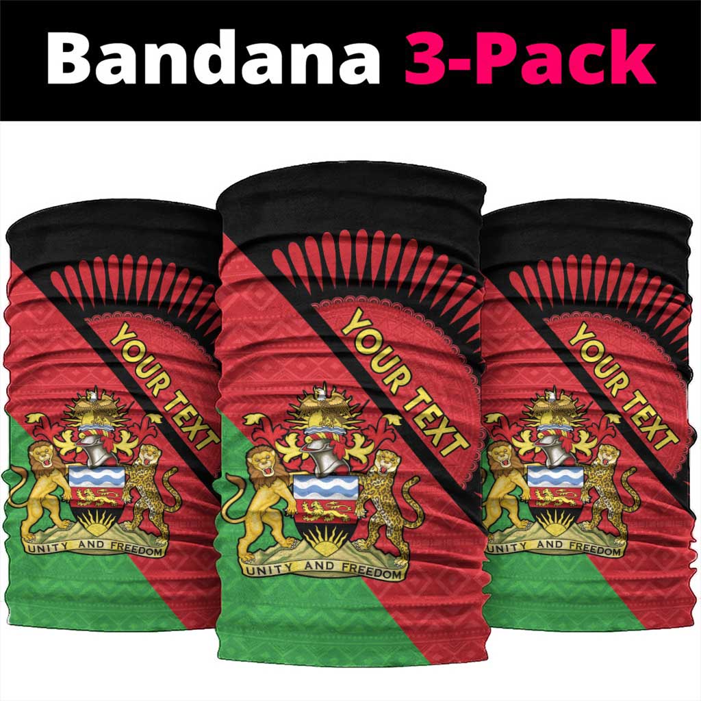 Afro Malawi Neck Gaiter Coat Of Arms - Southeastern Africa Pattern - African Pride