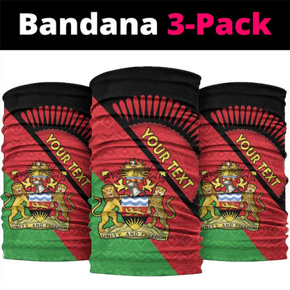 Afro Malawi Neck Gaiter Coat Of Arms - Southeastern Africa Pattern - African Pride