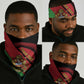 Afro Malawi Neck Gaiter Coat Of Arms - Southeastern Africa Pattern - African Pride