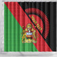 Personalized Afro Malawi Shower Curtain Coat Of Arms - Southeastern Africa Pattern
