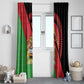 Personalized Afro Malawi Window Curtain Coat Of Arms - Southeastern Africa Pattern