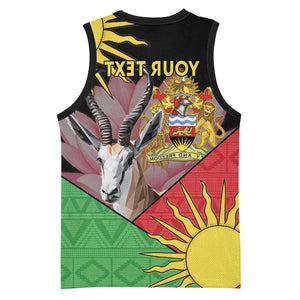 Personalized Africa Malawi Basketball Jersey Thomsons Gazelle With Lotus - African Pride