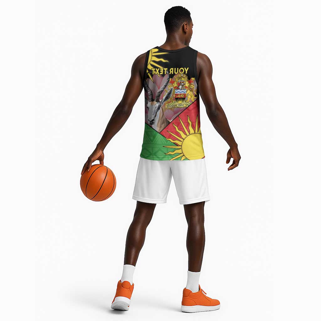 Personalized Africa Malawi Basketball Jersey Thomsons Gazelle With Lotus - African Pride
