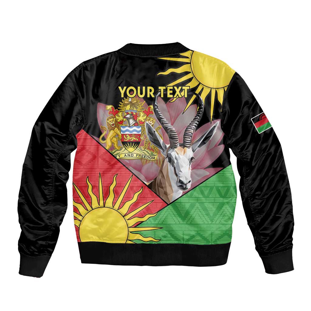 Personalized Africa Malawi Bomber Jacket Thomsons Gazelle With Lotus