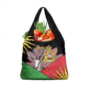 Personalized Africa Malawi Grocery Bag Thomsons Gazelle With Lotus