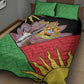 Personalized Africa Malawi Quilt Bed Set Thomsons Gazelle With Lotus