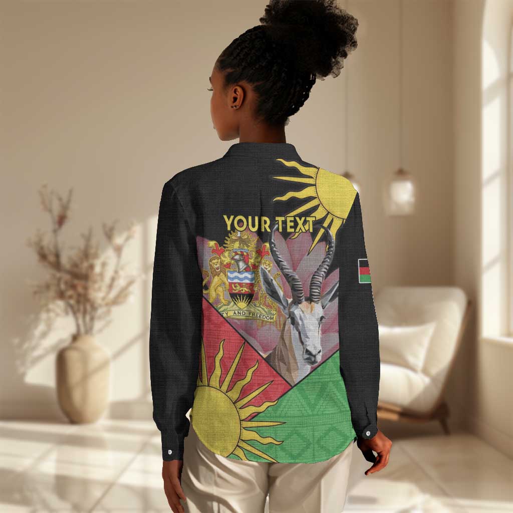 Personalized Africa Malawi Women Casual Shirt Thomsons Gazelle With Lotus LT15