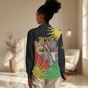 Personalized Africa Malawi Women Casual Shirt Thomsons Gazelle With Lotus LT15