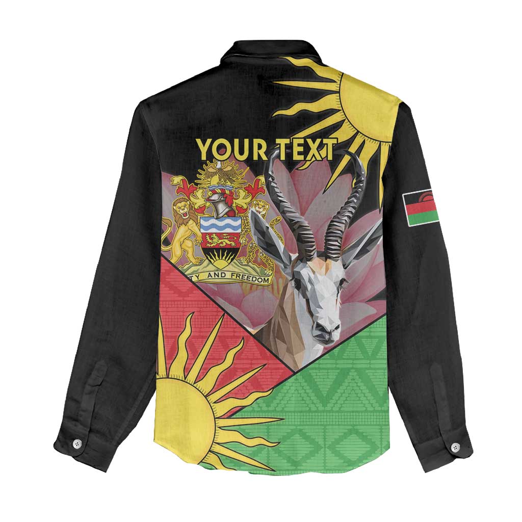 Personalized Africa Malawi Women Casual Shirt Thomsons Gazelle With Lotus LT15