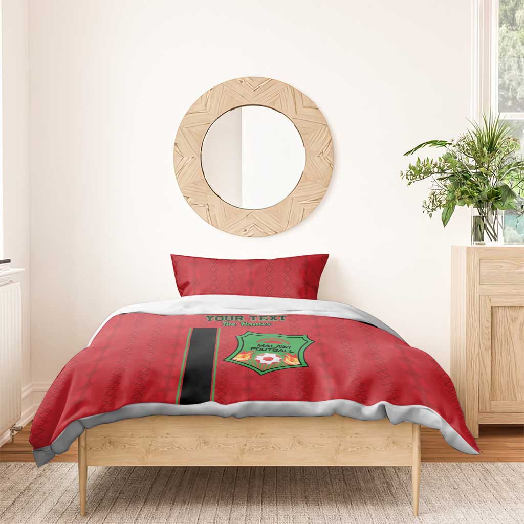 Custom Afro Malawi Football Bedding Set Go Champions - African Pattern
