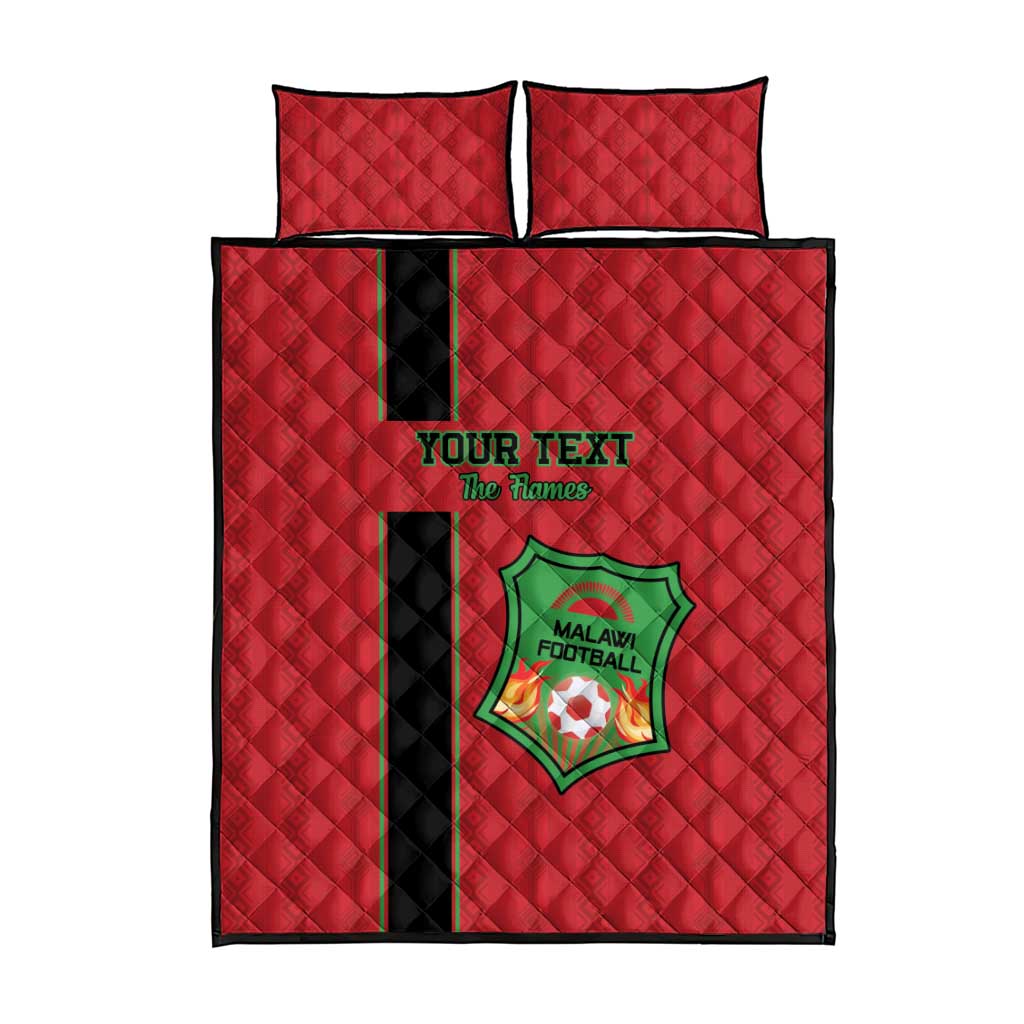 Custom Afro Malawi Football Quilt Bed Set Go Champions - African Pattern