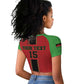 Custom Afro Malawi Football Raglan Cropped T shirt Go Champions - African Pattern