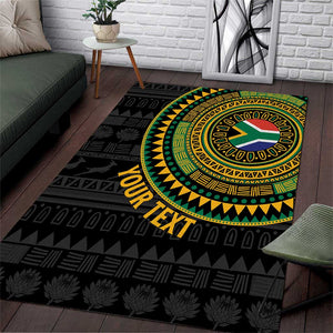 Personalised South Africa African Tribal Pattern Area Rug Chest Arm Tattoo