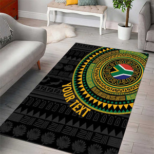 Personalised South Africa African Tribal Pattern Area Rug Chest Arm Tattoo