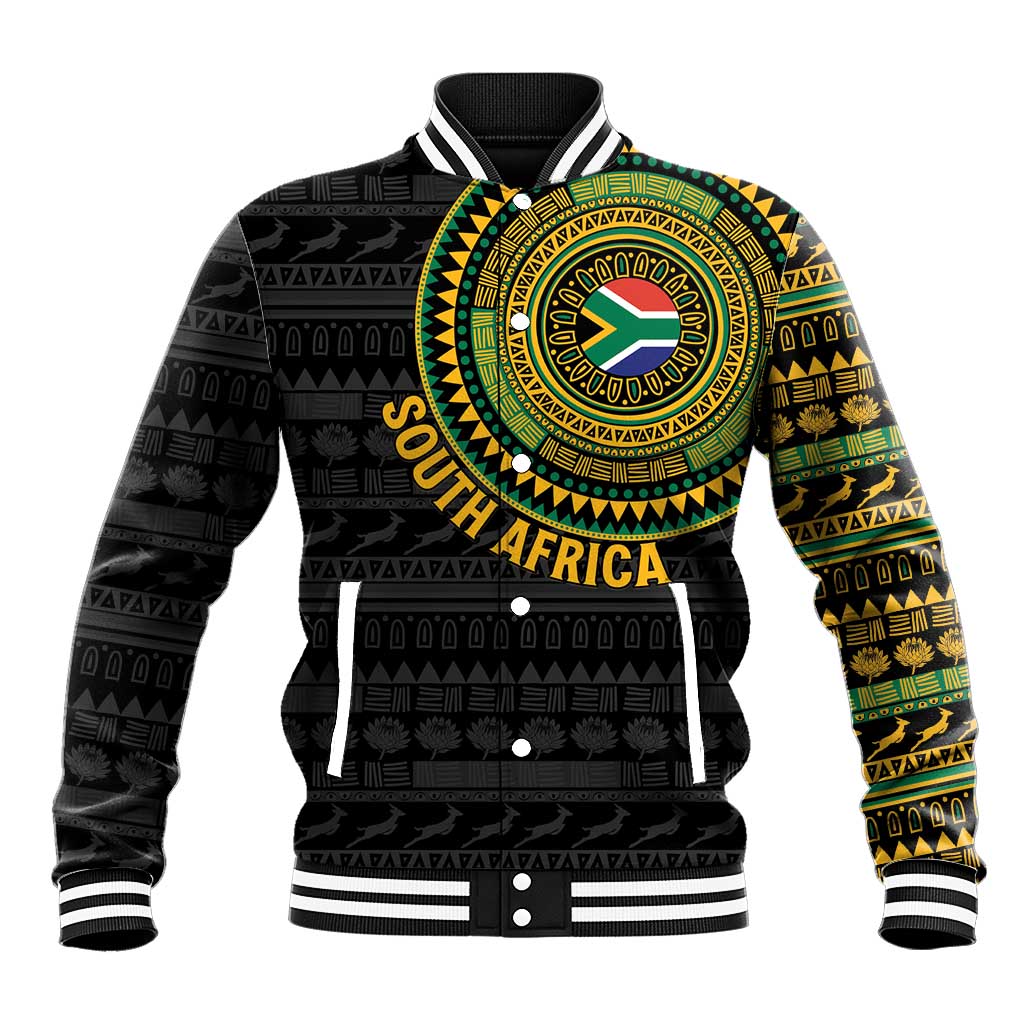 Personalised South Africa African Tribal Pattern Baseball Jacket Chest Arm Tattoo