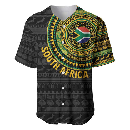 Personalised South Africa African Tribal Pattern Baseball Jersey Chest Arm Tattoo