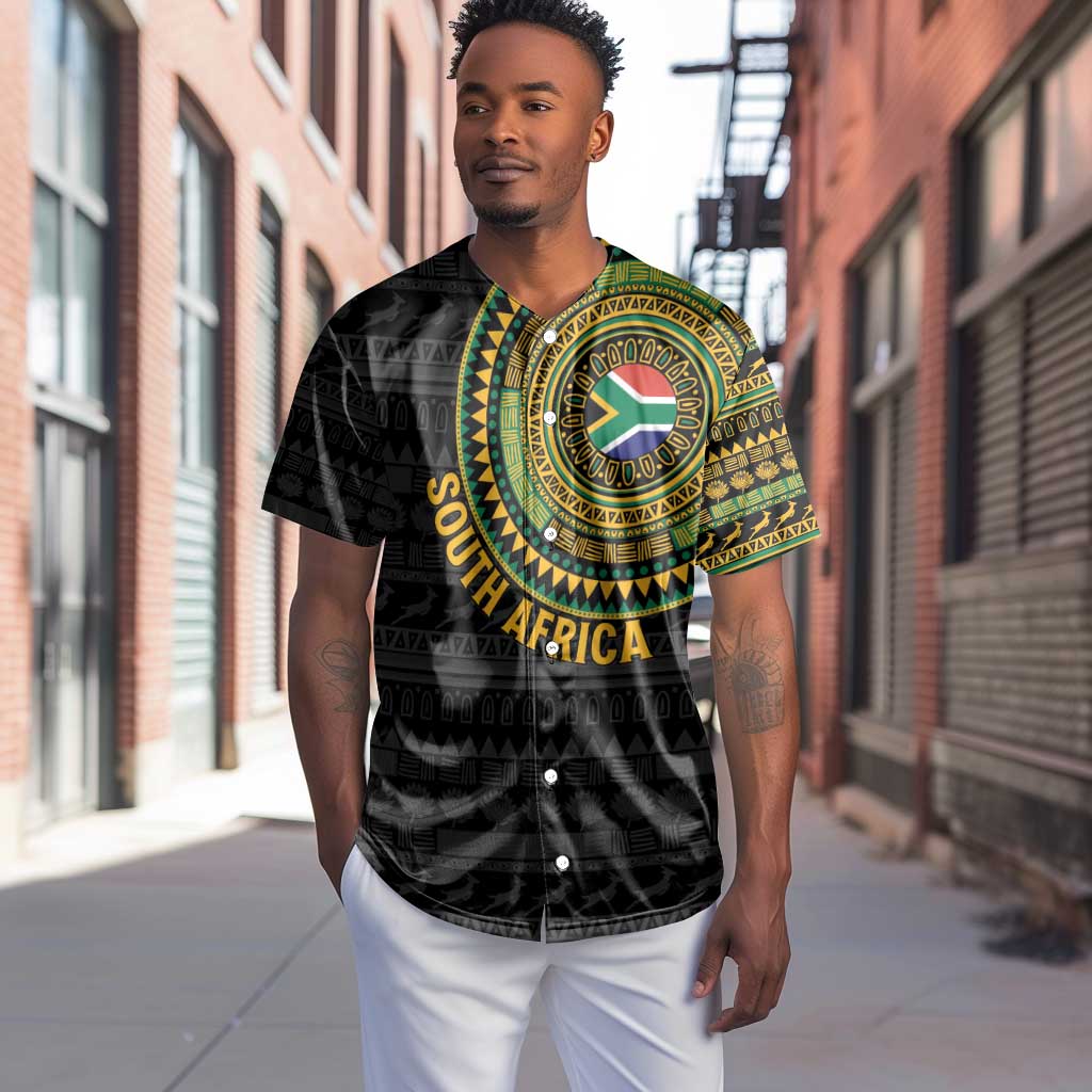 Personalised South Africa African Tribal Pattern Baseball Jersey Chest Arm Tattoo