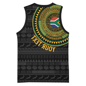 Personalised South Africa African Tribal Pattern Basketball Jersey Chest Arm Tattoo - African Pride