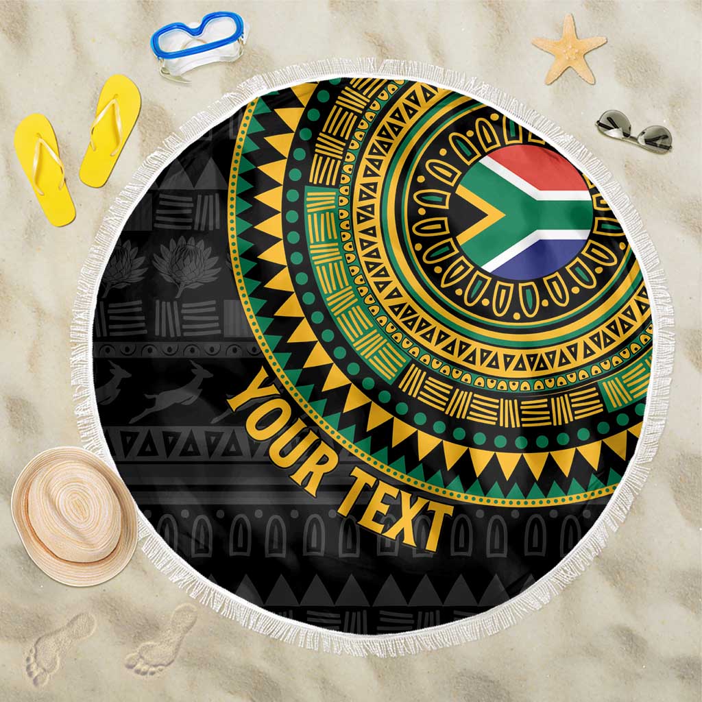 Personalised South Africa African Tribal Pattern Beach Blanket Chest Arm Tattoo