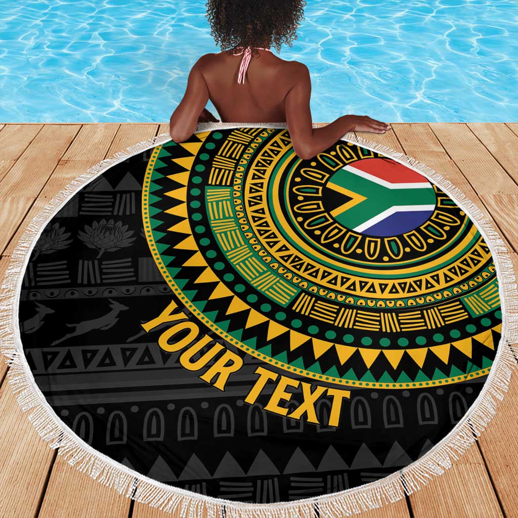 Personalised South Africa African Tribal Pattern Beach Blanket Chest Arm Tattoo