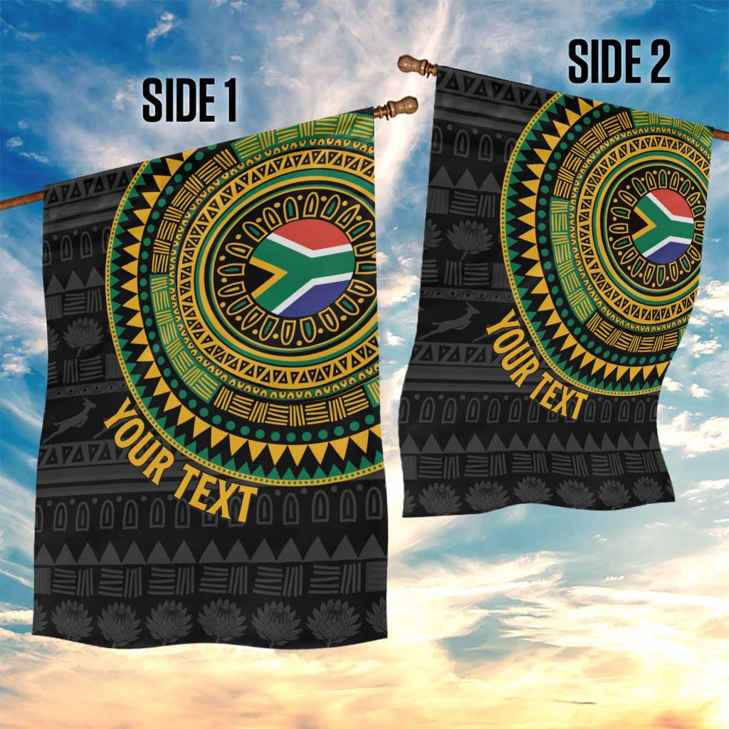 Personalised South Africa African Tribal Pattern Garden Flag Chest Arm Tattoo