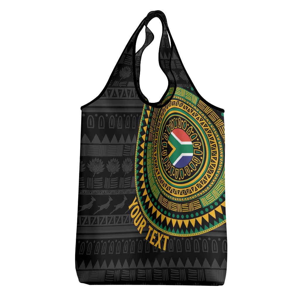 Personalised South Africa African Tribal Pattern Grocery Bag Chest Arm Tattoo