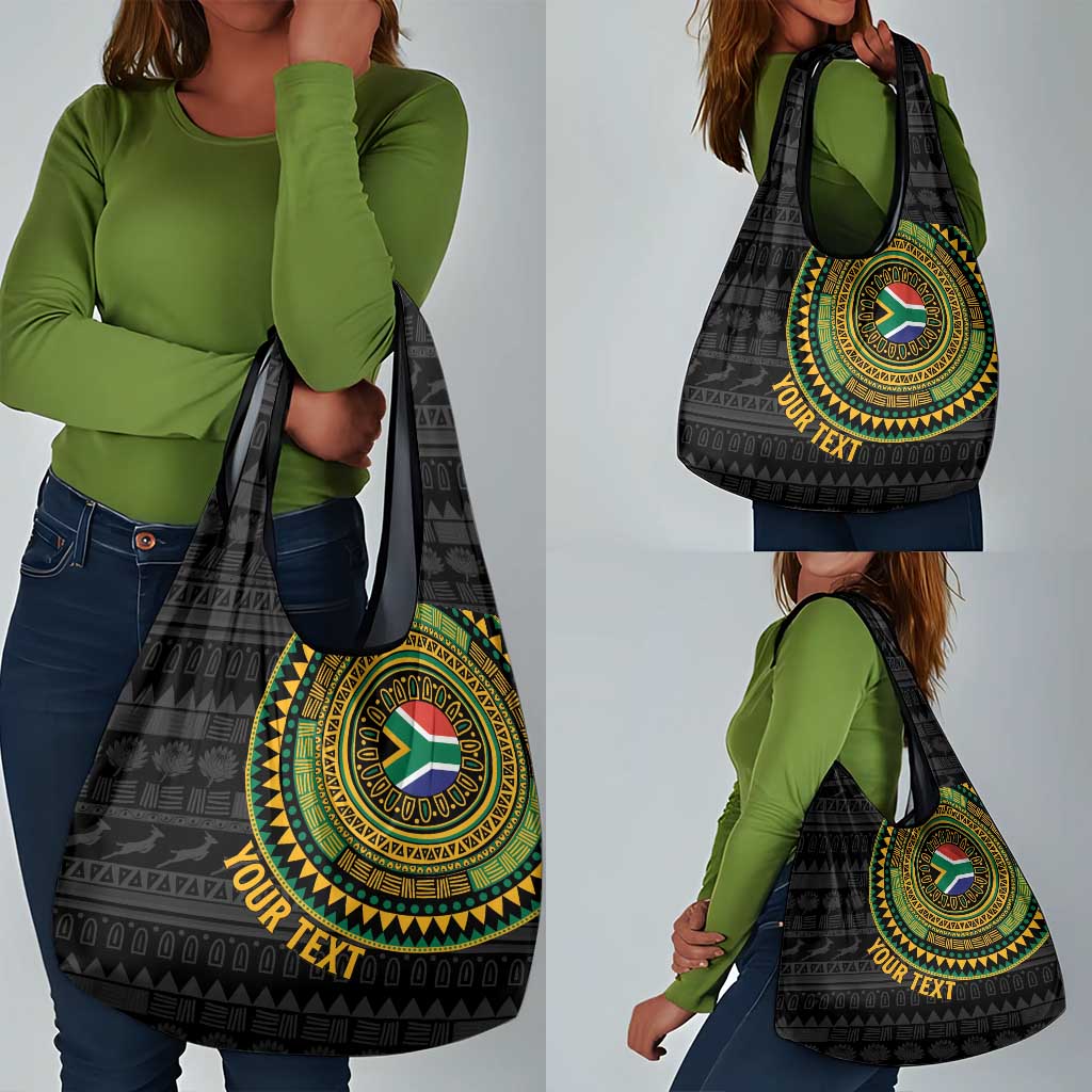 Personalised South Africa African Tribal Pattern Grocery Bag Chest Arm Tattoo