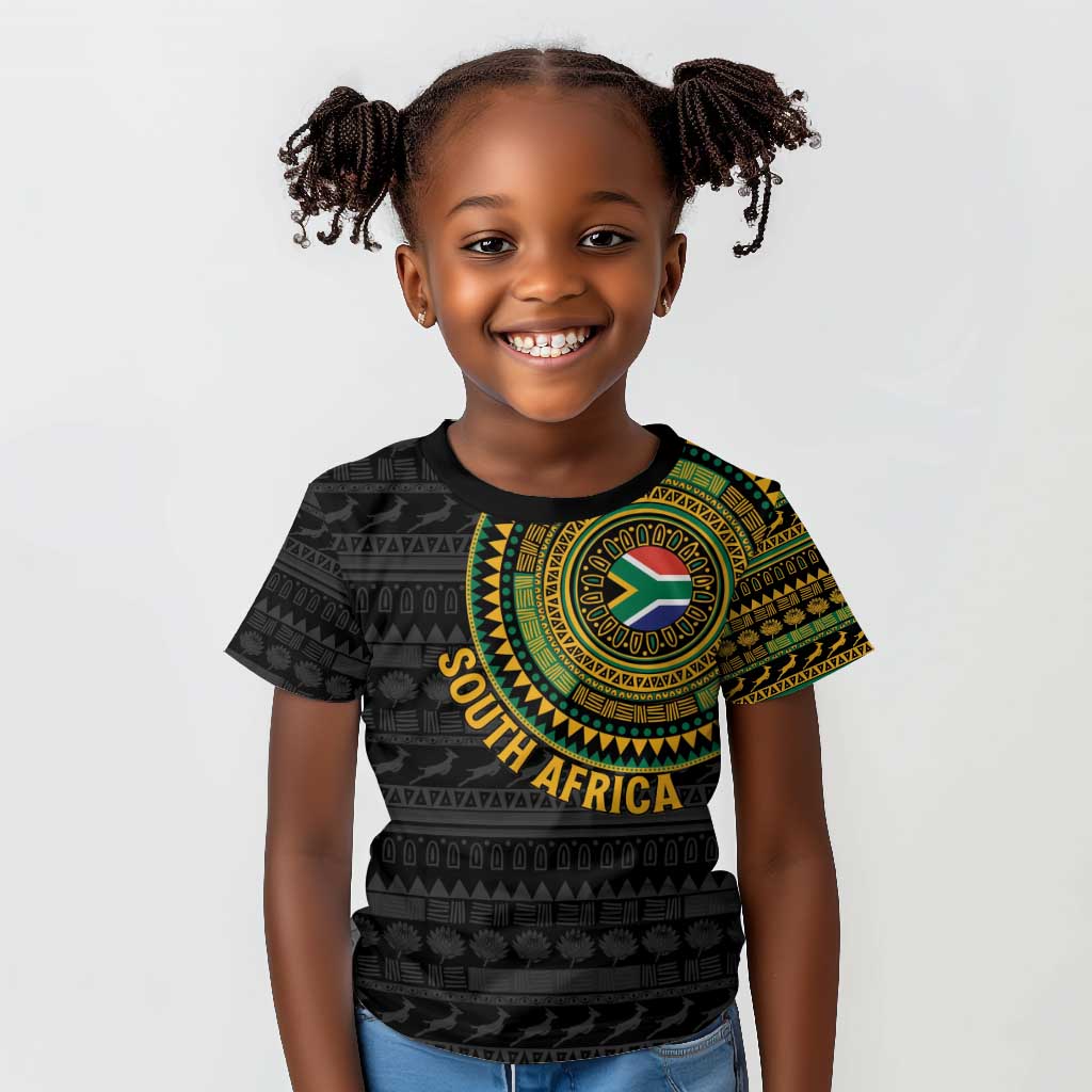 Personalised South Africa African Tribal Pattern Kid T shirt Chest Arm Tattoo