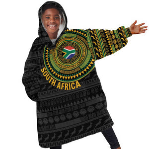 Personalised South Africa African Tribal Pattern Kid Wearable Blanket Hoodie Chest Arm Tattoo