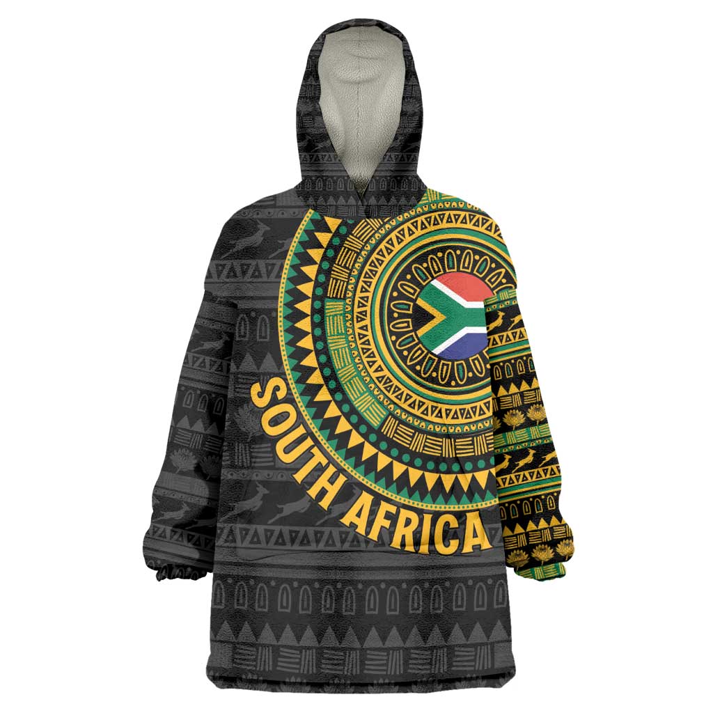 Personalised South Africa African Tribal Pattern Kid Wearable Blanket Hoodie Chest Arm Tattoo