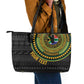 Personalised South Africa African Tribal Pattern Leather Tote Bag Chest Arm Tattoo
