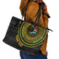 Personalised South Africa African Tribal Pattern Leather Tote Bag Chest Arm Tattoo