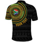 Personalised South Africa African Tribal Pattern Polo Shirt Chest Arm Tattoo