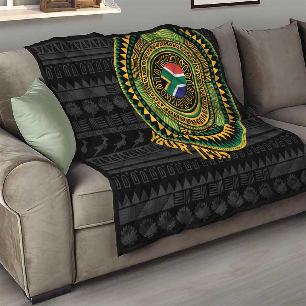 Personalised South Africa African Tribal Pattern Quilt Chest Arm Tattoo