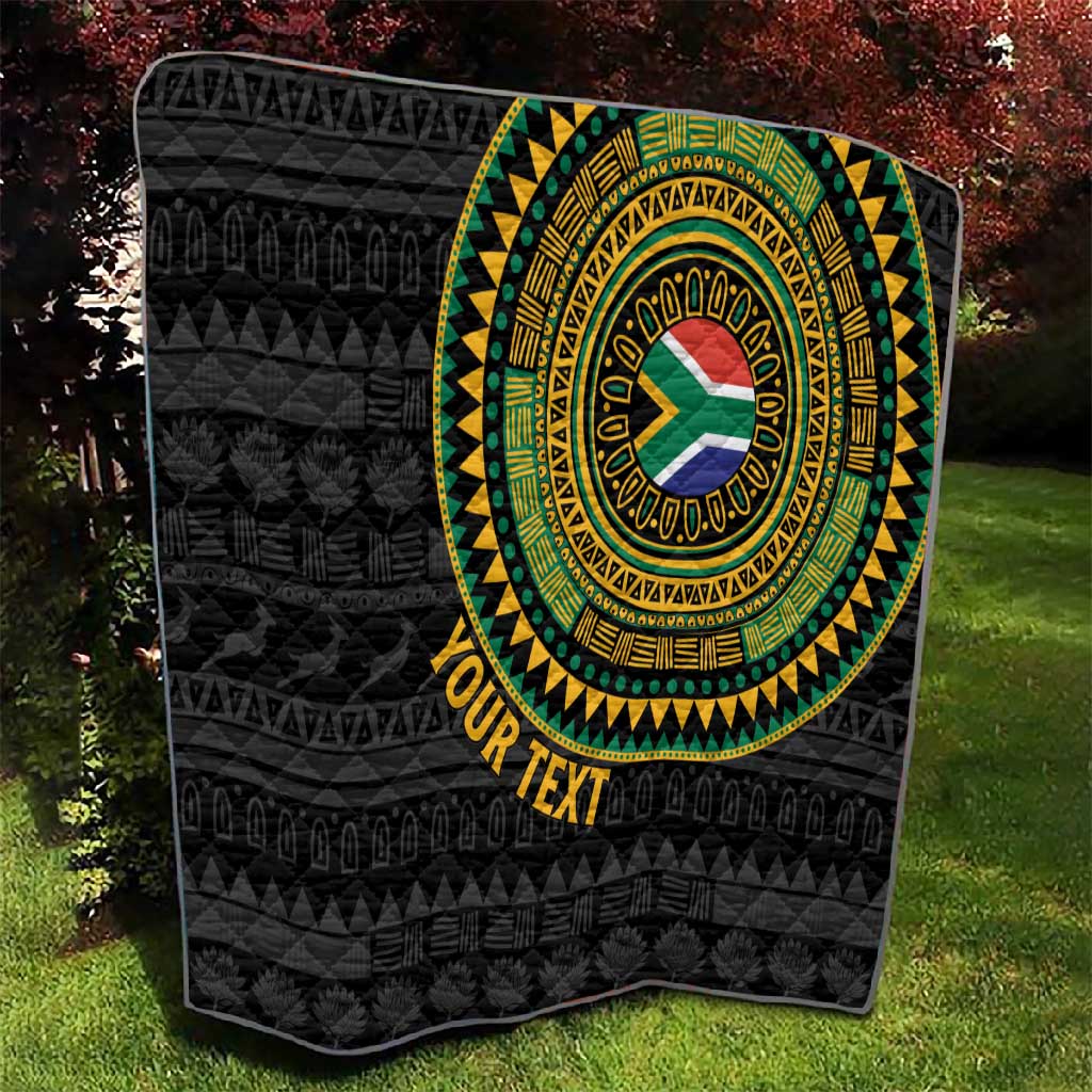 Personalised South Africa African Tribal Pattern Quilt Chest Arm Tattoo