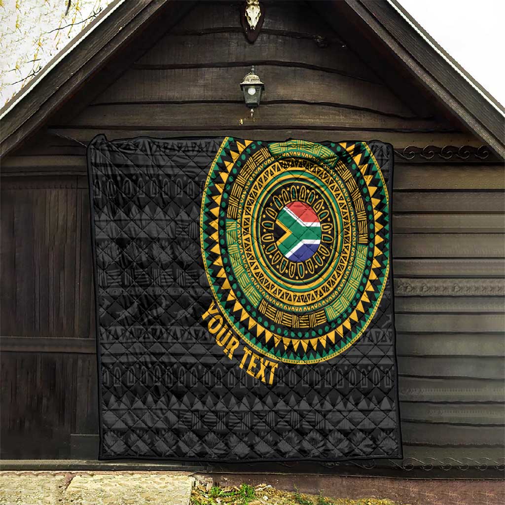 Personalised South Africa African Tribal Pattern Quilt Chest Arm Tattoo