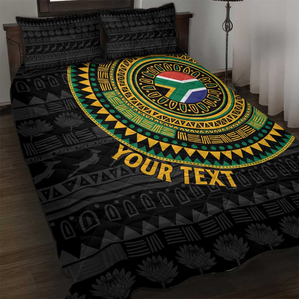 Personalised South Africa African Tribal Pattern Quilt Bed Set Chest Arm Tattoo