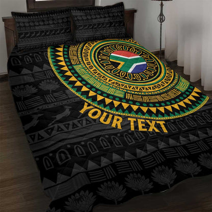 Personalised South Africa African Tribal Pattern Quilt Bed Set Chest Arm Tattoo