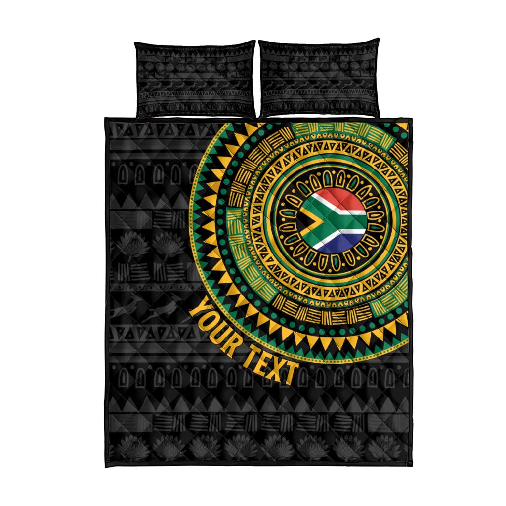 Personalised South Africa African Tribal Pattern Quilt Bed Set Chest Arm Tattoo