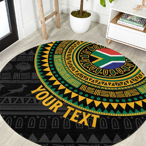 Personalised South Africa African Tribal Pattern Round Carpet Chest Arm Tattoo