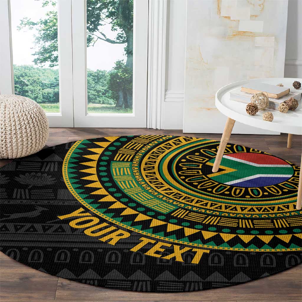 Personalised South Africa African Tribal Pattern Round Carpet Chest Arm Tattoo