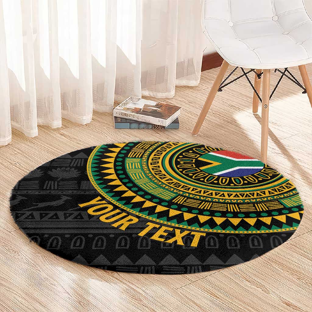 Personalised South Africa African Tribal Pattern Round Carpet Chest Arm Tattoo