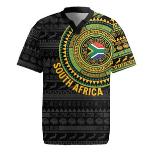 Personalised South Africa African Tribal Pattern Rugby Jersey Chest Arm Tattoo