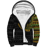 Personalised South Africa African Tribal Pattern Sherpa Hoodie Chest Arm Tattoo