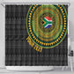 Personalised South Africa African Tribal Pattern Shower Curtain Chest Arm Tattoo