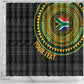 Personalised South Africa African Tribal Pattern Shower Curtain Chest Arm Tattoo