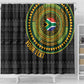 Personalised South Africa African Tribal Pattern Shower Curtain Chest Arm Tattoo