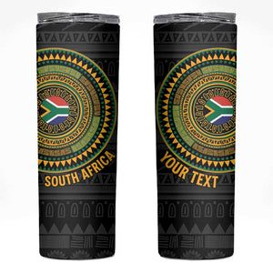 Personalised South Africa African Tribal Pattern Skinny Tumbler Chest Arm Tattoo
